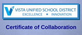 Vista Certificate of Collaboration